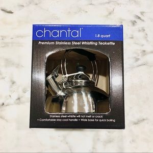 Chantal’s Classic Stainless 1.8qt Teakettle